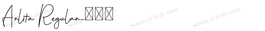 Arlita Regular字体转换